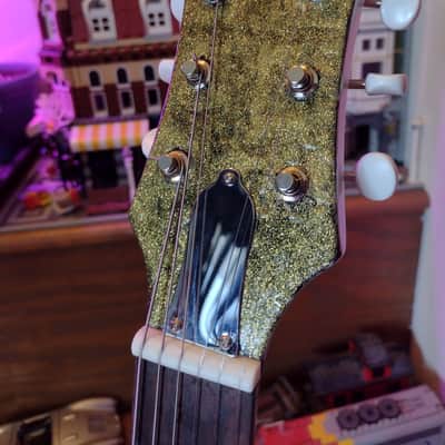 Jon's SG-Cruellacaster Black/White/Gold Sparkle with Gold Foil Pickup image 5