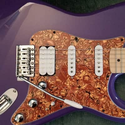 ~Cashified~ Kramer Strat-Style Purple Rock 'n' Roller image 1