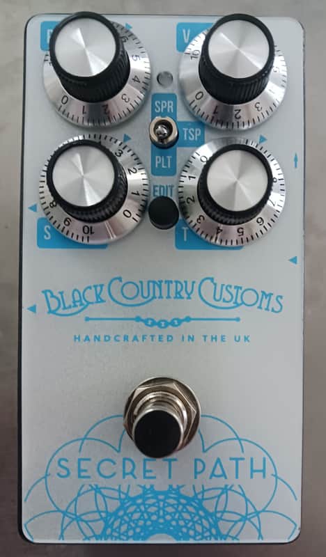 Laney Black Country Customs Secret Path 2019 - Present - White / Blue image 1