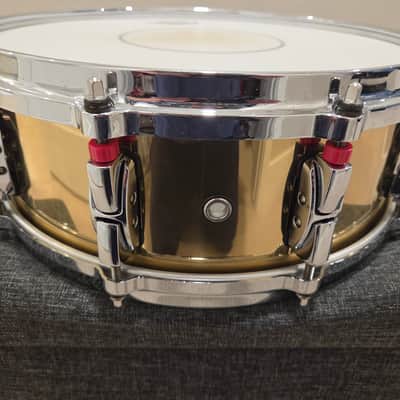 Pearl RFB1450 Reference 14x5" Rolled Brass Snare Drum 2005 - 2021 - Brass image 3