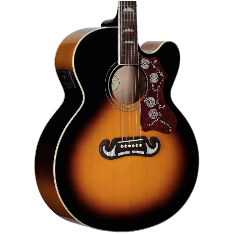 Epiphone J-200 Studio EC, Vintage Sunburst, with Gig Bag image 1