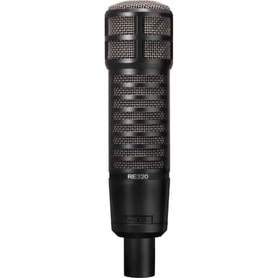 Electro-Voice RE320 Cardioid Dynamic Broadcast Microphone with 309A Suspension Shock Mount and 2x XLR Cables image 2
