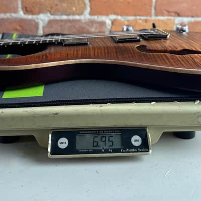PRS Wood Library Custom 24 Fatback Semi-Hollow! - Satin Copperhead Cherryburst 423667 image 13