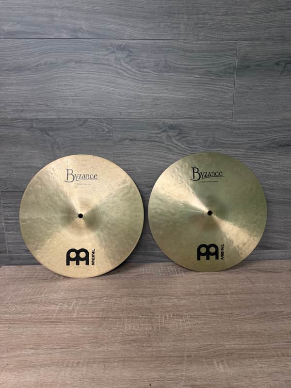 Meinl Cymbals Byzance Traditional Medium Hi-hat Cymbals - 14 inch #3185 image 1