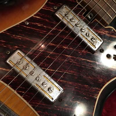 c.1960s Sakai Mokko Fender Mustang style MIJ Vintage 2 Color Sunburst image 5