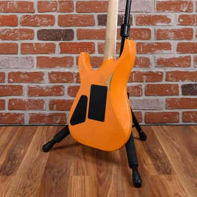 Jackson USA Custom Shop SL Soloist 3S-V Capri Orange Nitro Relic 2020 w/OHSC image 8