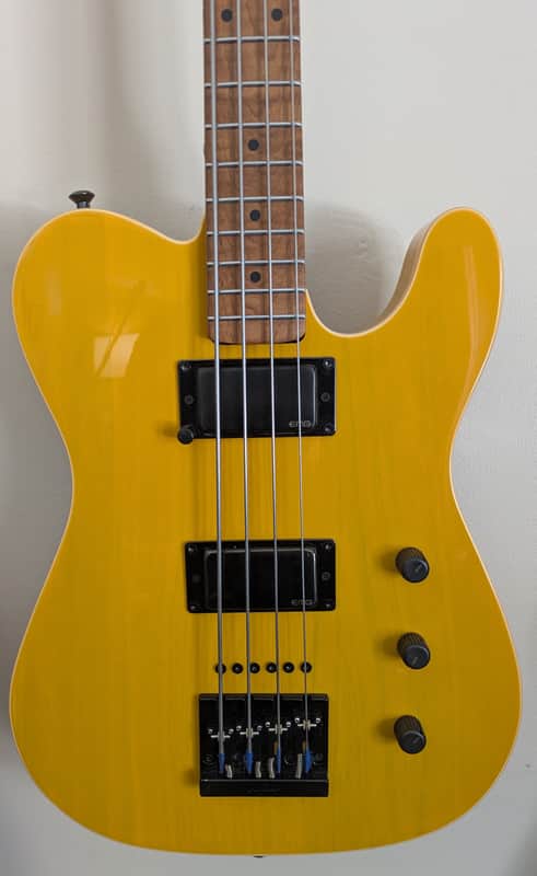 Wide Load Telebastard - Solid Ash Butterscotch Blonde Gloss - Roasted Maple Neck - EMG Active image 1