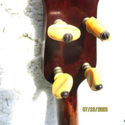 Vega Tenor Banjo, 1920's, Groton, Ct., 11" Head, Tone Ring, 18 Frets, Interesting image 15