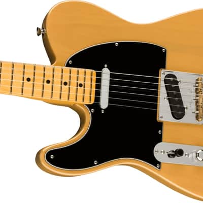 Fender American Professional II Telecaster Left-Hand Guitar, Maple Fingerboard, Butterscotch Blonde w/ Deluxe Molded Case image 2
