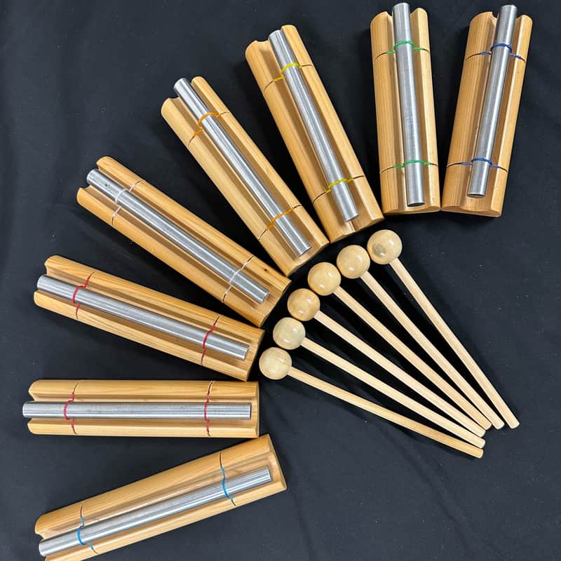 Dobani 8-Piece Energy Chime Set, 8 Chakras, Meditation, Relax - EXCELLENT image 1