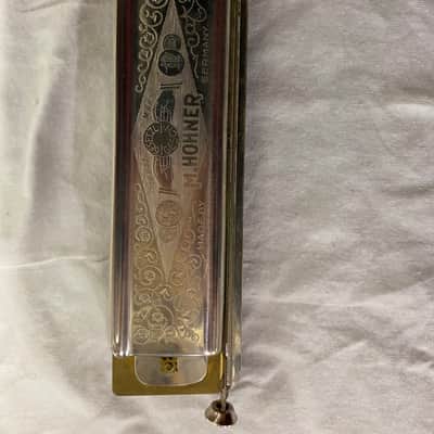 Hohner Vintage M. Hohner The "Chromonica" Chromatic Harmonica 260 w/Case NEW OLD STOCK image 3