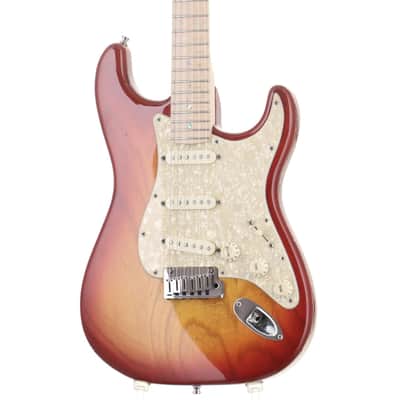 Fender American Deluxe Stratocaster SCN Ash with S-1 MF, Aged Cherry Sunburst [DZ9338164] (06/29) image 6