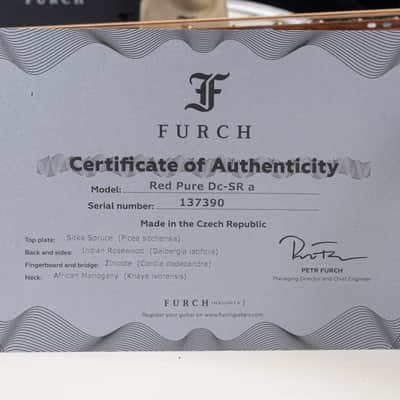 Furch Red Pure Dc-SRa SPA Dreadnought Acoustic-Electric Guitar, StagePro Anthem, 1 3/4" Nut, Solid Spruce Top image 25