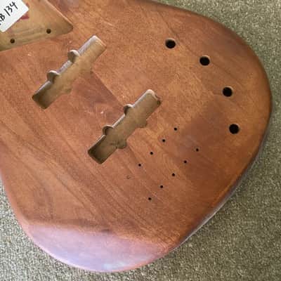 5 String Bass Mahogany Wood Body image 6
