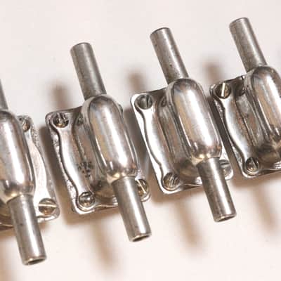 (8) Leedy Knobby Lugs, 4-Point Mounting Including Screws, Nuts, Internal Backing Plates -1920s to 30s / INSPECTED & TESTED image 7