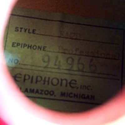 Epiphone Professional Outfit ea7-p 1961 Cherry vintage original Kalamazoo gibson usa image 14