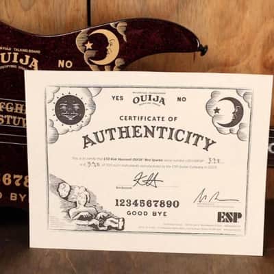 ESP LTD Kirk Hammett Ouija 2019 Red Sparkle image 12