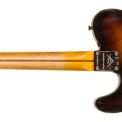 Fender CUSTOM SHOP TELE 1955 LTD 2S HT MN #CZ560649 - RELIC WIDE FADE 2-COLOR SUNBURST 1955 image 2