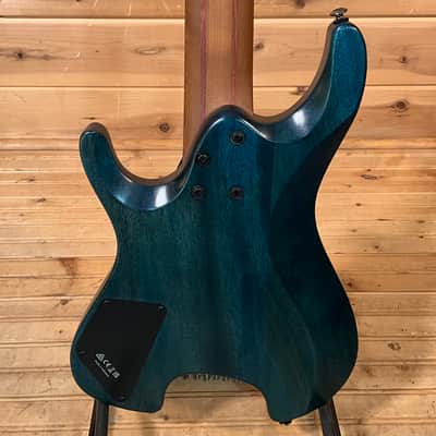 Ibanez Q547PB 7-String Electric Guitar - Cosmic Blue Low Gloss image 4