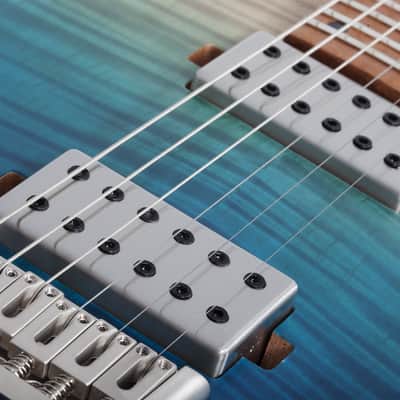 Schecter C-1 Standard Plus guitar in Blue Fade image 7