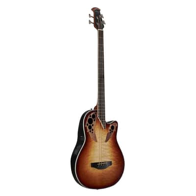 Ovation Celebrity Elite CEB44X-7C A/E Bass Guitar - Cognac Burst image 2