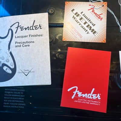 Fender Guitar Case Candy Manual Warranty Care Instructions Tags image 4