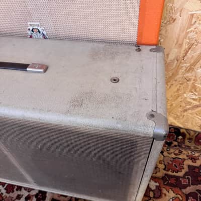 Vintage 1960s Fender USA Blonde 2x12 Guitar Amplifier Cabinet Celestion G12M-70 image 6