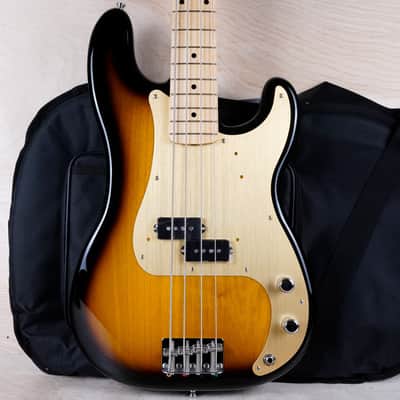 Fender Heritage '50s Precision Bass MIJ 2024 Sunburst Lacquer Finish w/ Bag image 1