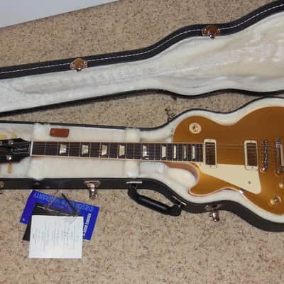 Left Handed Gibson Les Paul Deluxe 2012 Goldtop Limited Edition image 1