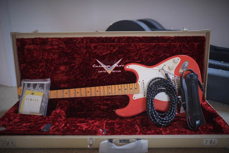 Fender Stratocaster 1957 Reissue Masterbuilt John Cruz Wildwood 10 Fiesta Red image 1
