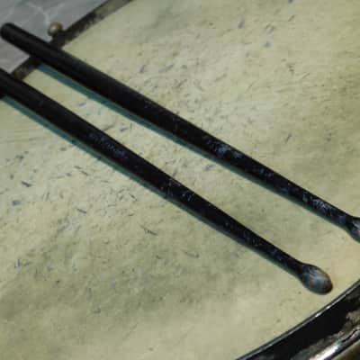 sehr alte Jazz steel snare drum TROMMEL + Stecken um 1930 image 15