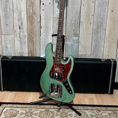 NEW Fender Custom Shop Limited Edition '60s Jazz Bass Deluxe Closet Classic - Aged Sage Green Metallic, Pro Set Up Included! Ships Fast and Free! image 17