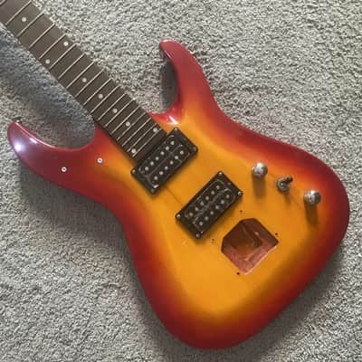 Sunburst HH Electric Guitar, Mahogany Body, Maple Neck, Rosewood Fingerboard image 5