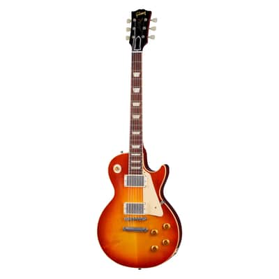 1958 Les Paul Standard Reissue Ultra Light Aged Washed Cherry Sunburst Gibson image 4