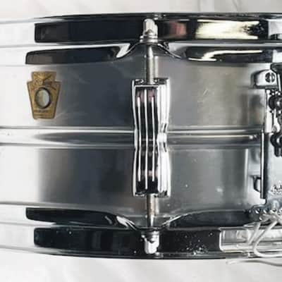 Vintage 63-65 Ludwig No. 404 Acrolite Snare Drum Small Keystone #96514 image 6