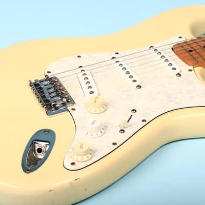 1992 Squier MIK Stratocaster Korea Off-White Maple Neck image 11
