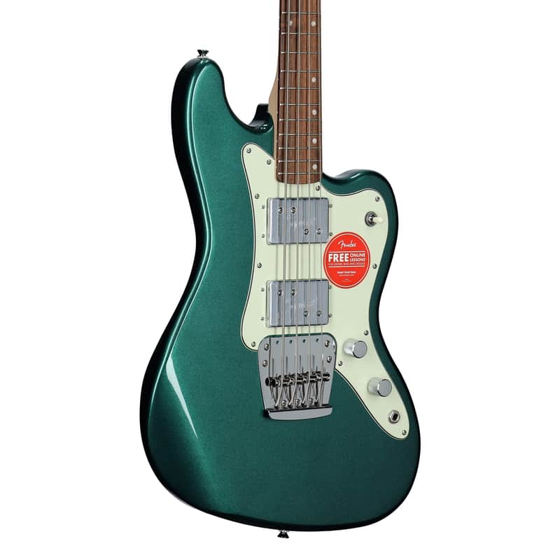 Squier Paranormal Rascal HH Bass Guitar, Sherwood Green image 1