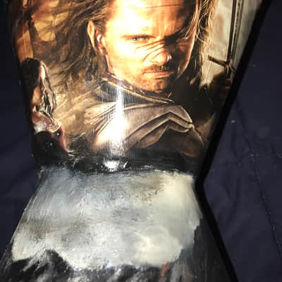 ARTISTIC LORD OF THE RINGS HAND DRUM BY COYOTE ARTS BY TRACY JON POWELL OF UTAH image 6