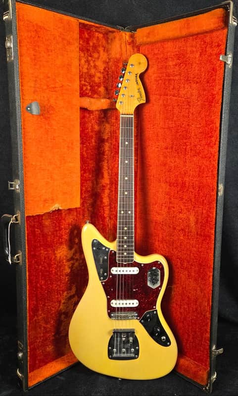 Fender Jaguar with Rosewood Fretboard 1966 - White Blonde Refin