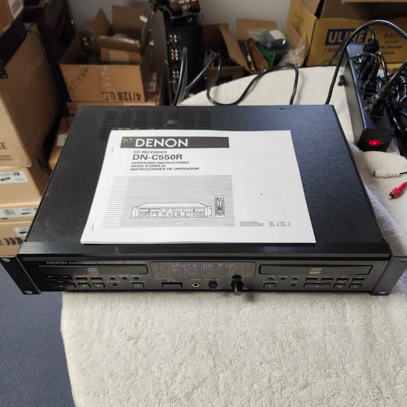 Very Clean Rebuilt Denon DN-C550R Professional CD Recorder/Player image 1