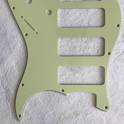 For Fender Stratocaster Strat P90 3 Pickup Guitar Pickguard,3 Ply Vintage Green image 1