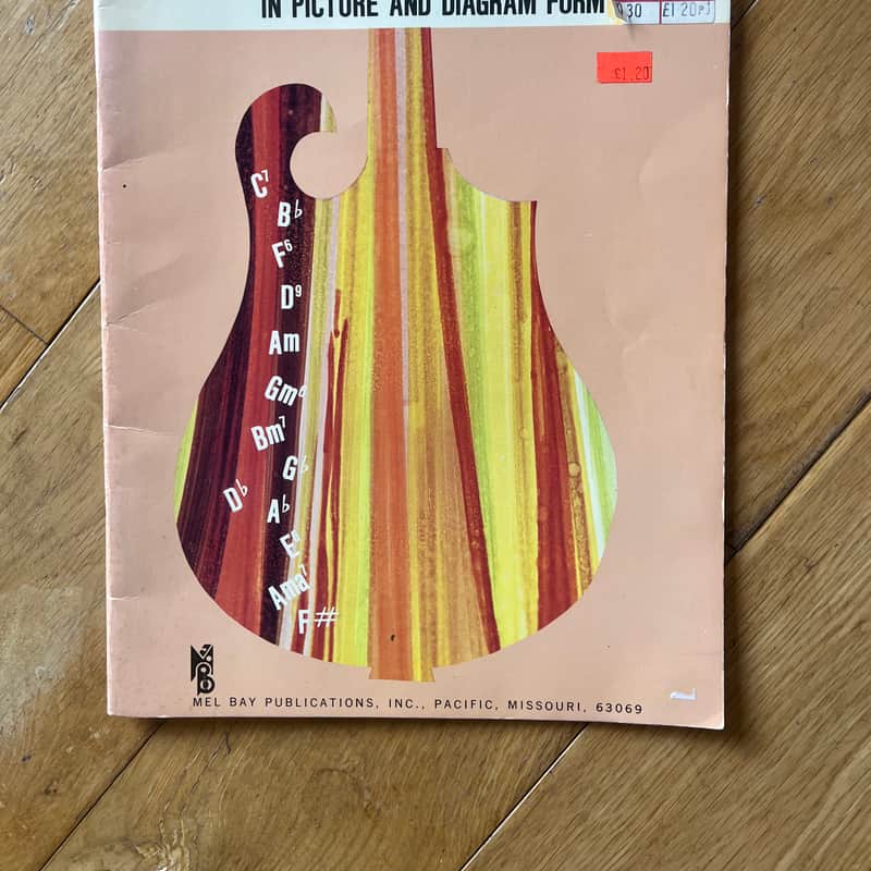 1963 Mel Bay Mandolin Chords Tutor Book Peach