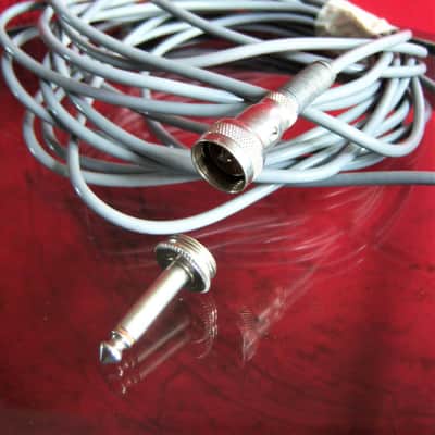 Vintage 1960's Calrad DM-16 dynamic microphone Satin Chrome w accessories image 11