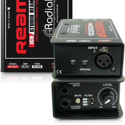 Mint Radial Engineering Reamp JCR Studio Reamper Circuit Bundle w/ 2-Pack Pig Hog "Black Woven" Instrument Cable and Liquid Audio Polishing Cloth image 7