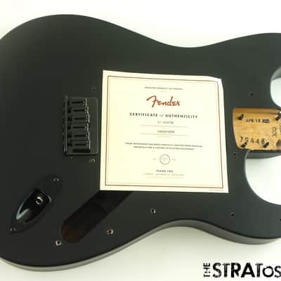 USA Fender JIM ROOT Stratocaster Mahogany HH Strat BODY + HARDWARE, Flat Black image 2
