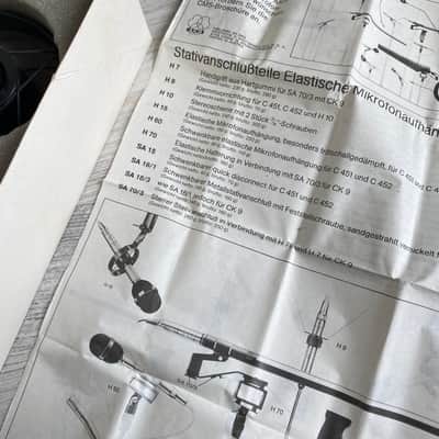 1979 AKG H15 Elastic Suspension For AKG C451 C452 CMS Series Microphones image 5