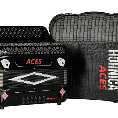 Hohnica Aces Accordion 3-Register EAD Tone - Black (ACES II EBK) image 8
