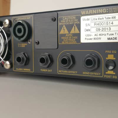 Markbass Little Mark Tube 800 Bass Amp Head image 3