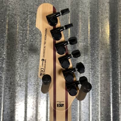 ESP LTD M-1000 Multi Scale Flame Top See Thru Black Satin Guitar M1000MSFMSTBLKS #0382 Used image 4