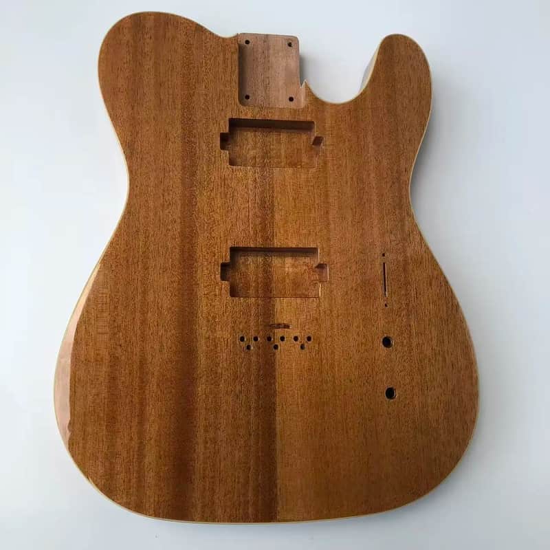 HH Mahogany Wood Guitar Tele Style Body image 1